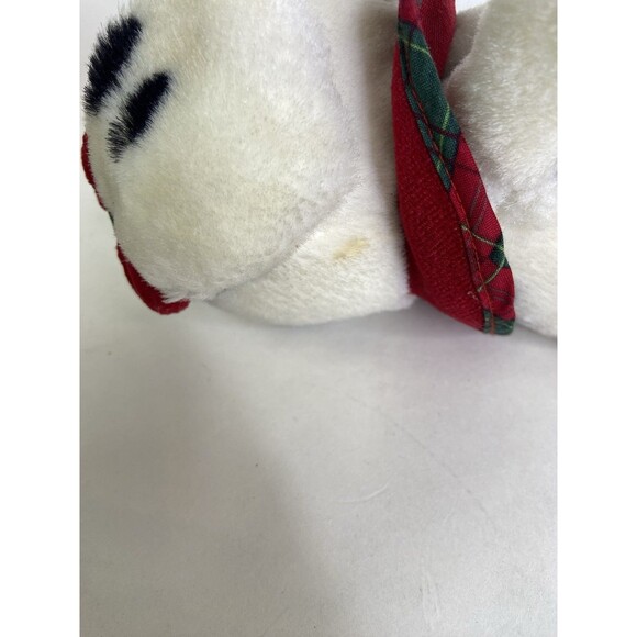 Commonwealth Dalmatian Dog Puppy Girl Plush Stuffed Animal Toy Red Bow Vintage - Picture 6 of 10